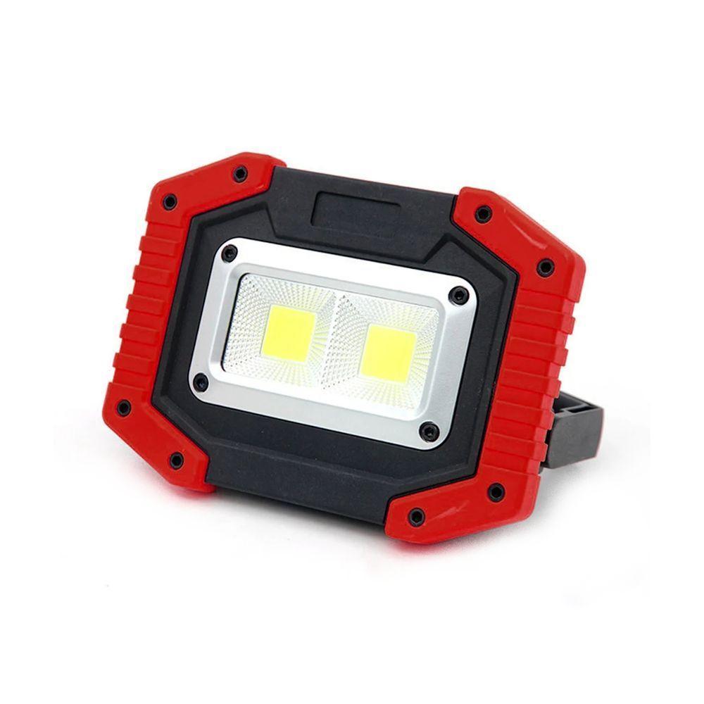 Lanterna Multifuncional Com Bateria Recarregável 8800mah Vermelho - 3