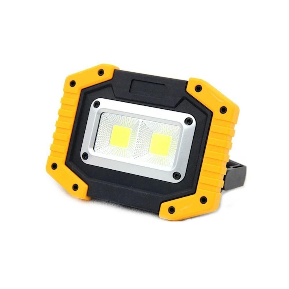 Lanterna Multifuncional Com Bateria Recarregável 8800mah Amarelo - 1