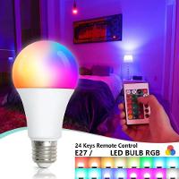 Lâmpada Led Rgb Com Controle Remoto E27 Bivolt - 5