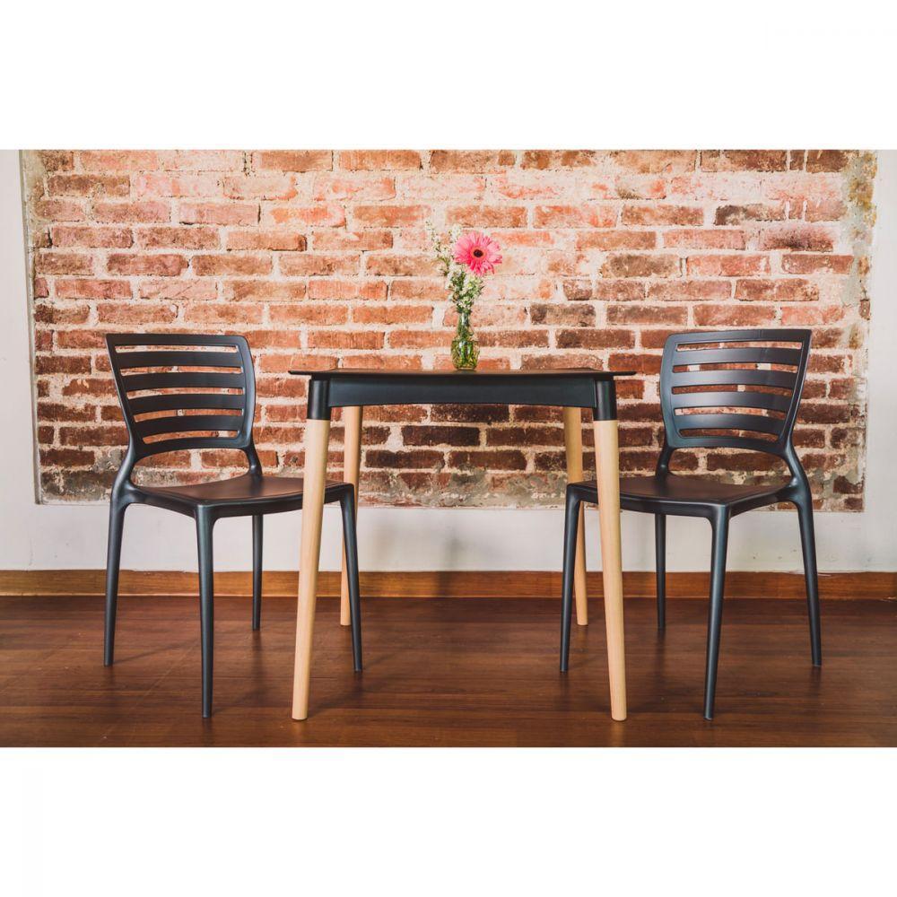 Cadeira Sofia Encosto Horizontal Grafite Tramontina 92237007 - 1