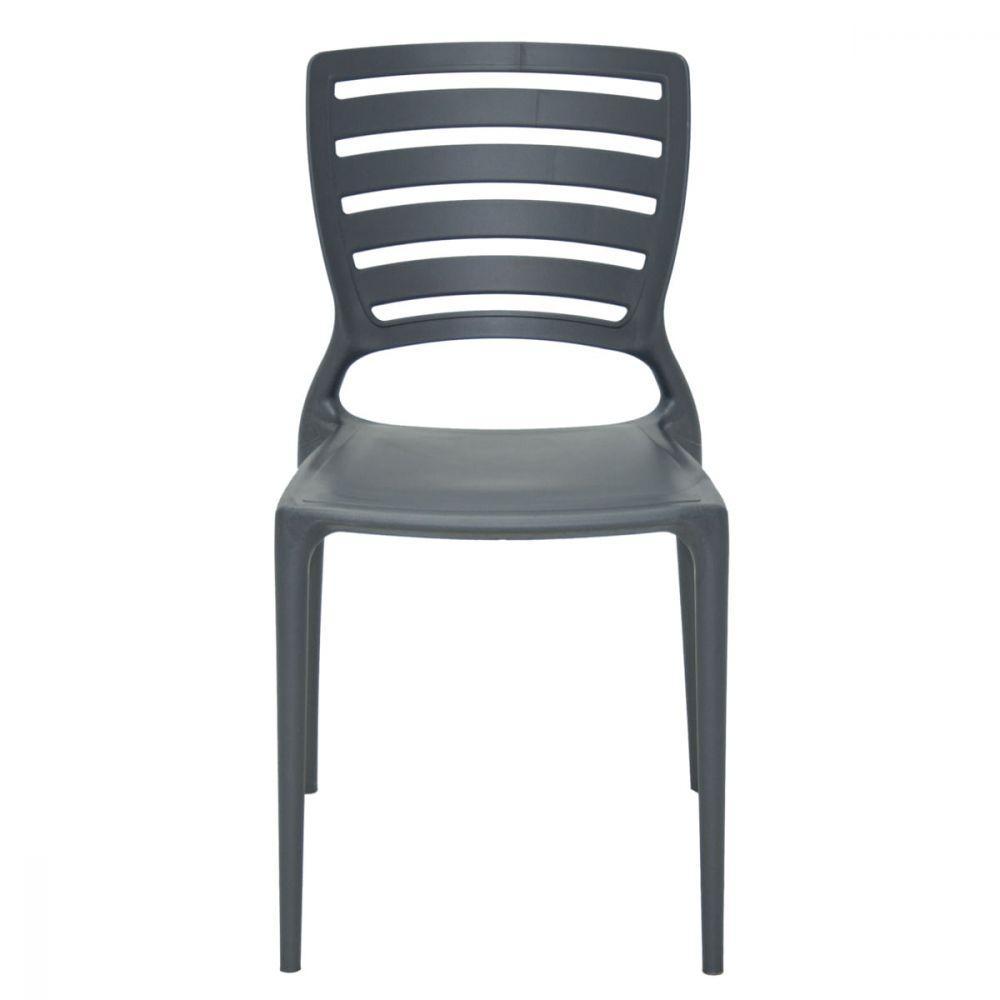 Cadeira Sofia Encosto Horizontal Grafite Tramontina 92237007 - 2