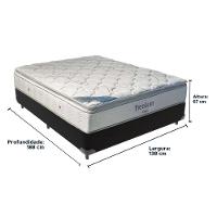 Cama Box Casal E Colchão Freedom Ortobom D33 Preto - 5