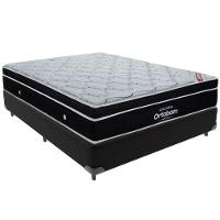 Cama Box Preto E Colchão Elegant Molas Ensacadas Casal Ortobom - 1