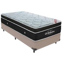 Cama Box Bege E Colchão Elegant Molas Ensacadas Solteiro Ortobom - 5