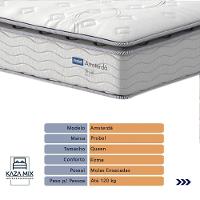 Cama Box Baú E Colchão Amsterdã Molas Ensacadas Queen Probel Queen Cinza - 2