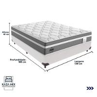 Cama Box Casal E Colchão Molas Ensacadas Berlim Probel - 3