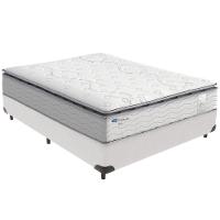 Cama Box Branco E Colchão Amsterdã Molas Ensacadas Casal Probel - 1