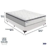 Cama Box Branco E Colchão Amsterdã Molas Ensacadas Casal Probel - 4
