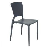 Cadeira Tramontina Sofia Grafite com Encosto Fechado - 1