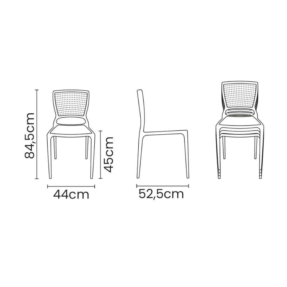 Cadeira Tramontina Safira Em Polipropileno Verde Oliva - 2