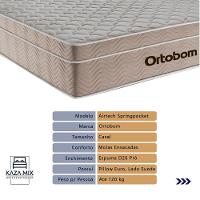 Cama Box Molas Ensacadas Baú Casal Colchão Airtech Ortobom - 2