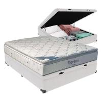 Cama Box Com Baú Casal E Colchão Freedom Ortobom D33 Branco - 1