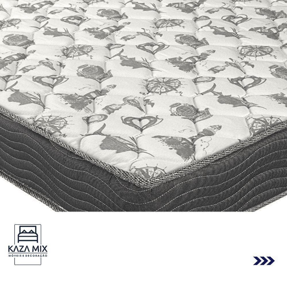 Cama Box Com Baú Ortobom Iso100 Bege D33 Branco - 3