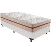 Cama Box Branco E Colchão Classic 22 Cm Molas Ensacadas Solteiro Anjos - 5
