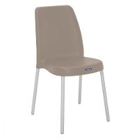 Cadeira Tramontina Vanda Branca com Pernas em Alumínio - 1