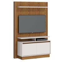 Estante Home Theater Ambiente Fit 1.2 Freijó Off White - Imcal - 3