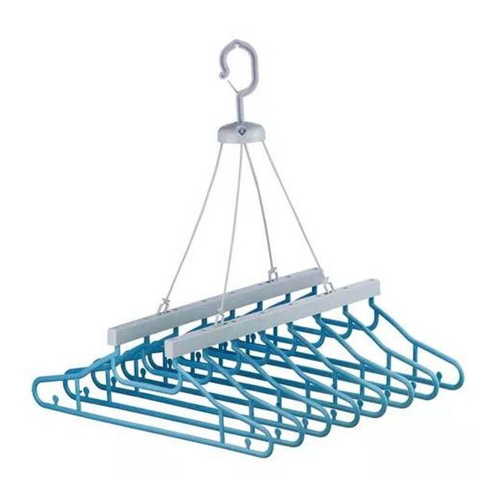 Varal Premium Com 8 Cabides Para Pendurar Camisa E Camiseta - 4