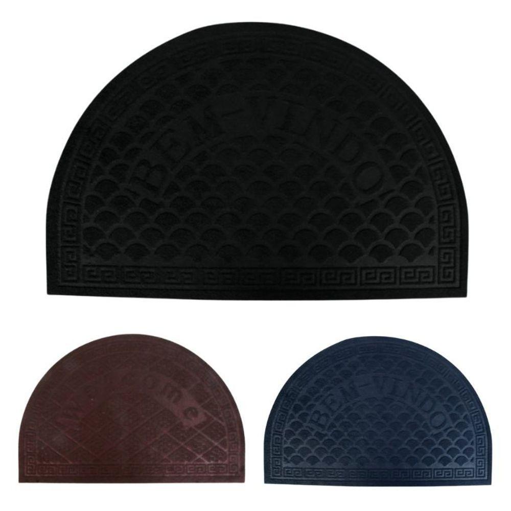 Tapete Meia Lua Capacho Para Porta 37cm X 58cm Casa E Lojas - 1