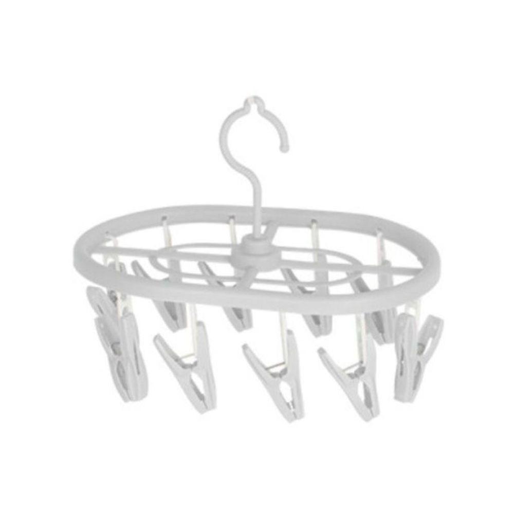 Varal Oval Com 10 Prendedores Para Meias E Roupas íntimas - 4