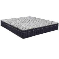 Cama Box Bege E Colchão Airtech 150 Espuma D45 Casal Ortobom - 1