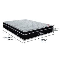 Cama Box Bege E Colchão Elegant Molas Ensacadas Casal Ortobom - 3