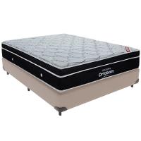 Cama Box Bege E Colchão Elegant Molas Ensacadas Casal Ortobom - 5