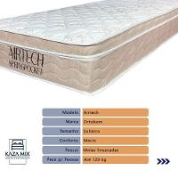 Cama Box Solteiro Branco+colchão Airtech Molas Ortobom - 2