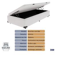 Cama Ortobom D33 Solteiro Com Box Baú Bege Iso100 Branco