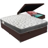 Cama Box Baú Marrom E Colchão Iso100 Espuma D33 Viúvo Ortobom - 5
