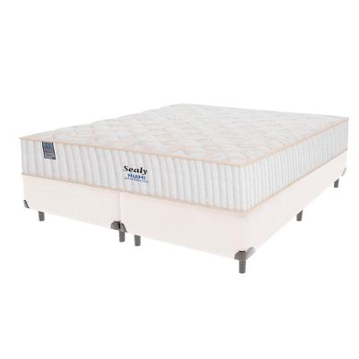 Cama Box Branco E Colchão King Miami Molas Ensacadas Euro Pillow Sealy