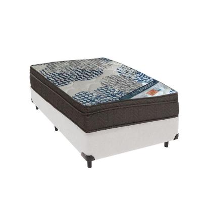 Ortobom Superpocket Solteiro Molas Ensacadas D26 Box Bege Branco