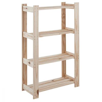 Estante de Livros 4 Prateleiras Modulare Natural Tramontina