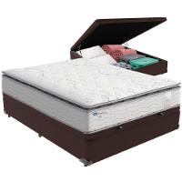 Cama Box Baú Marrom E Colchão Amsterdã Molas Ensacadas Casal Probel - 5