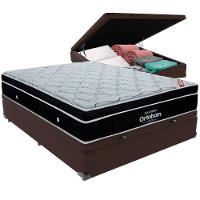 Cama Box Baú Marrom E Colchão Elegant Molas Ensacadas Casal Ortobom - 5