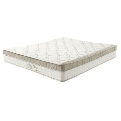 Cama Box Baú Marrom E Colchão King Best Bege Molas Ensacadas Casal Anjos