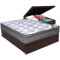 Cama Box Baú Marrom E Colchão Iso Superpocket Molas Ensacadas Casal Ortobom - 5
