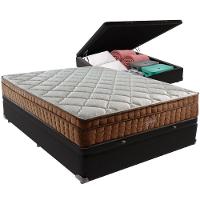 Cama Box Baú Preto E Colchão Anjos Star Pillow In Casal Anjos - 5