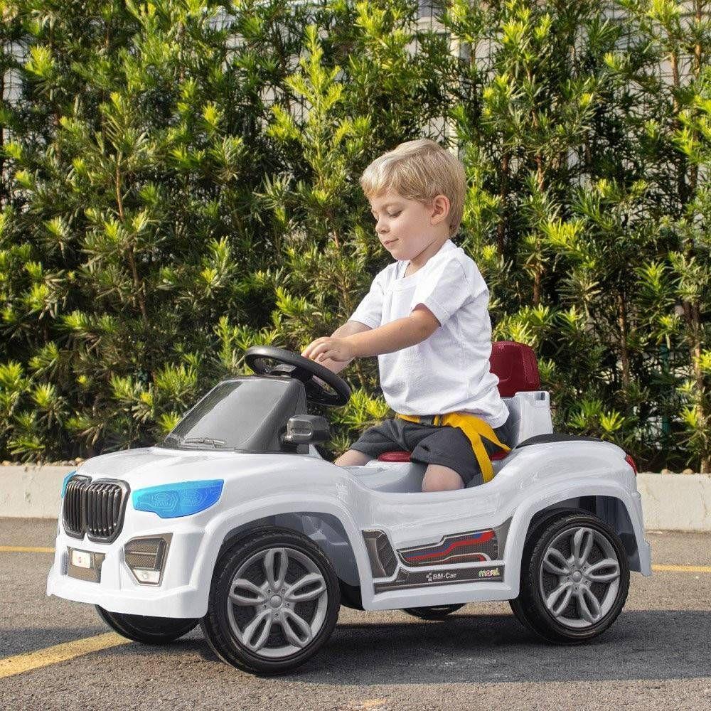 Carrinho De Passeio Infantil Bm Car Branco Alça De Segurança - 4