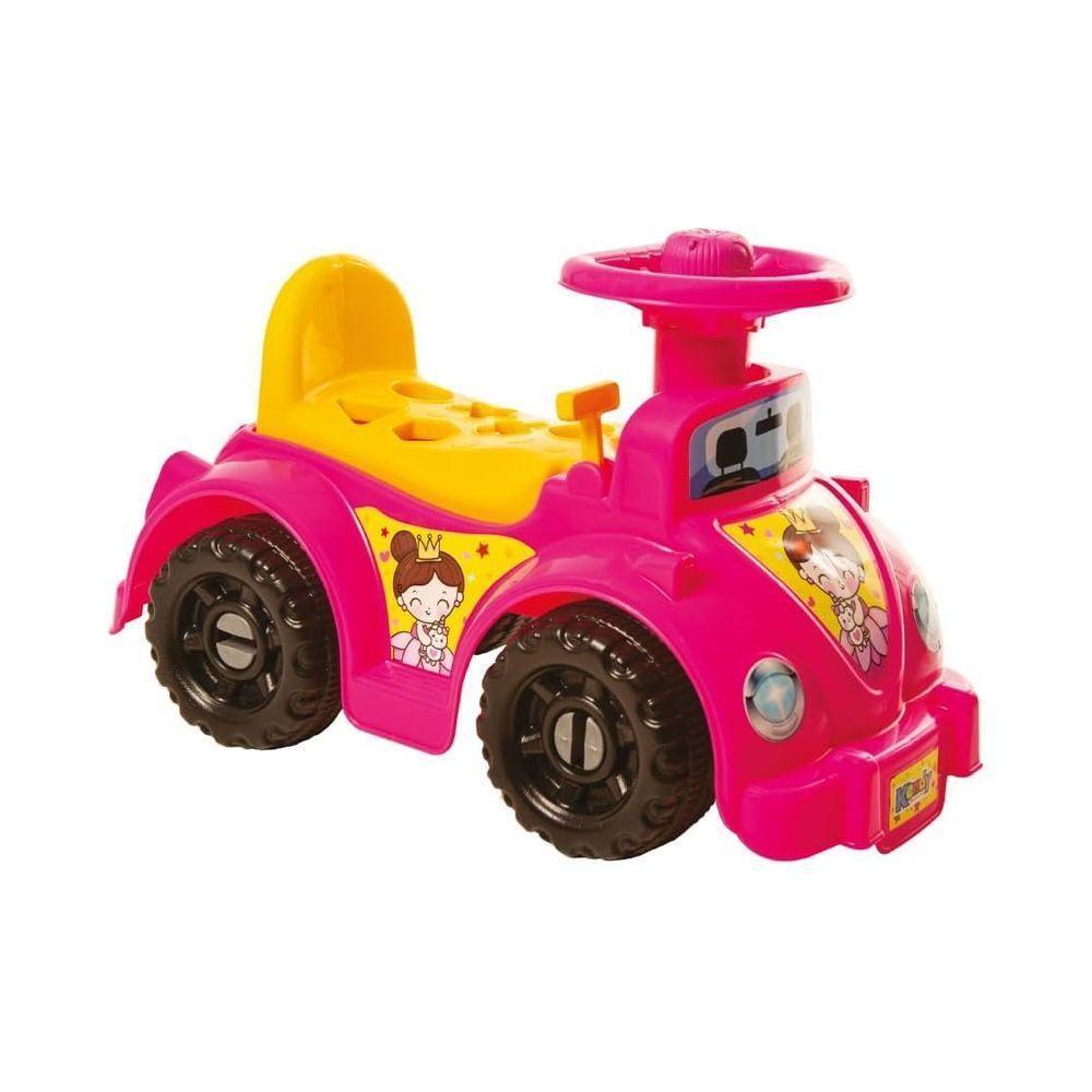 Carrinho Andador Interativo Princesas Buzina Peças Encaixar - 4