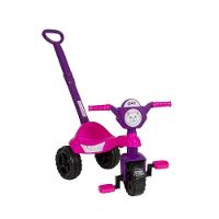 Carrinho De Passeio Com Pedal Triciclo Gatinha Com Haste - 1