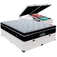Cama Box Baú Branco E Colchão Elegant Molas Ensacadas Queen Ortobom - 5