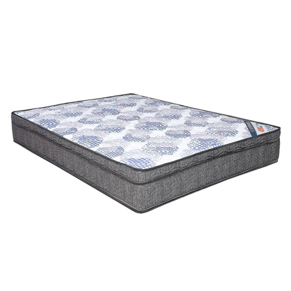 Cama Box Baú Cinza E Colchão Iso Superpocket Molas Ensacadas Queen Ortobom - 1