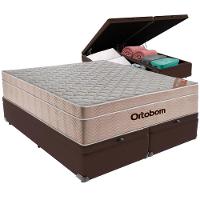 Cama Box Baú Marrom E Colchão Airtech Springpocket Molas Ensacadas Queen Ortobom - 5