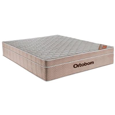 Cama Box Baú Cinza E Colchão Airtech Springpocket Molas Ensacadas Queen Ortobom