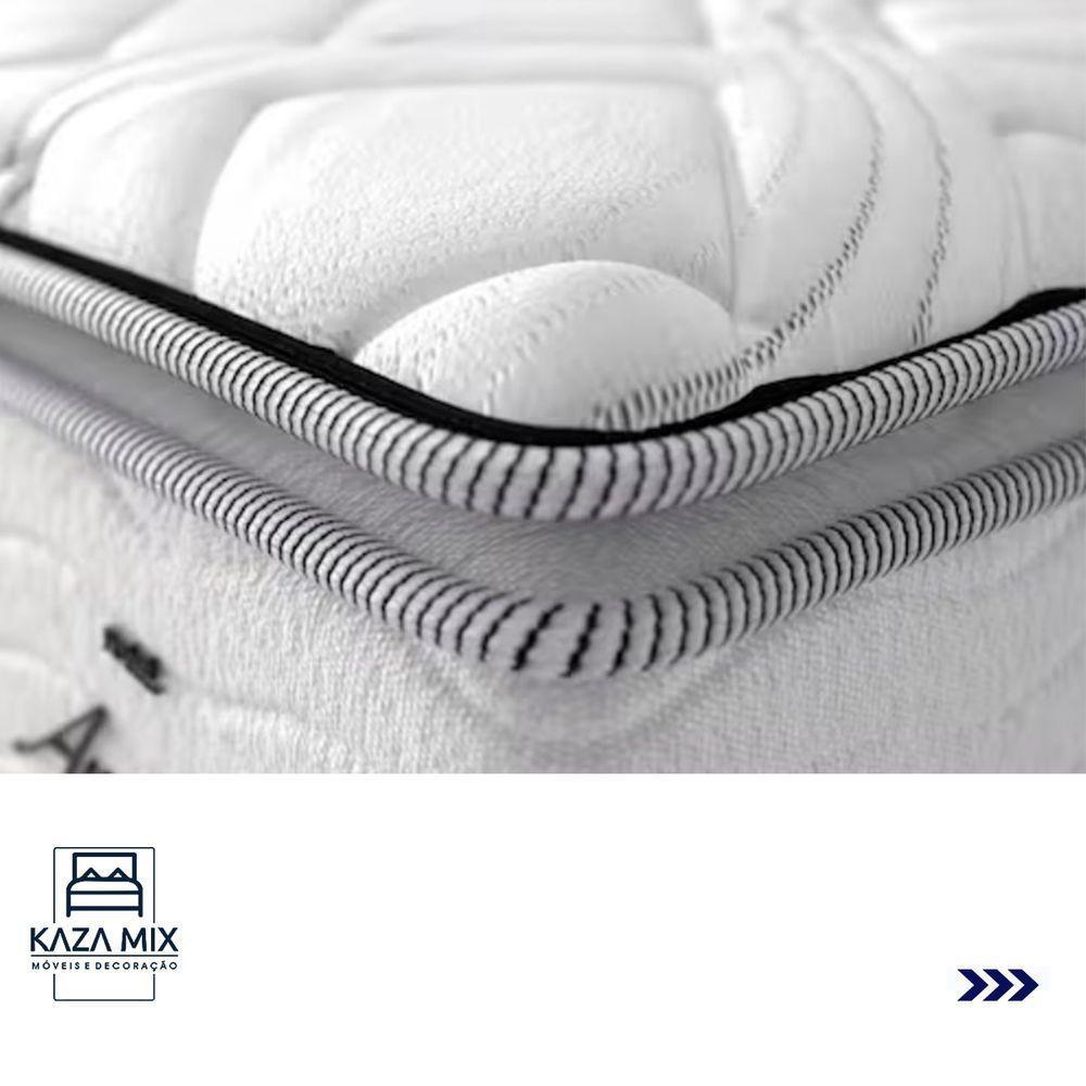 Cama Box Baú Branco E Colchão Amsterdã Molas Ensacadas Casal Probel - 4