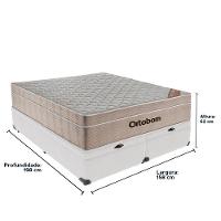Cama Box Baú Branco E Colchão Airtech Springpocket Molas Ensacadas Queen Ortobom - 6