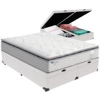 Cama Box Baú Branco E Colchão Amsterdã Molas Ensacadas Queen Probel - 5