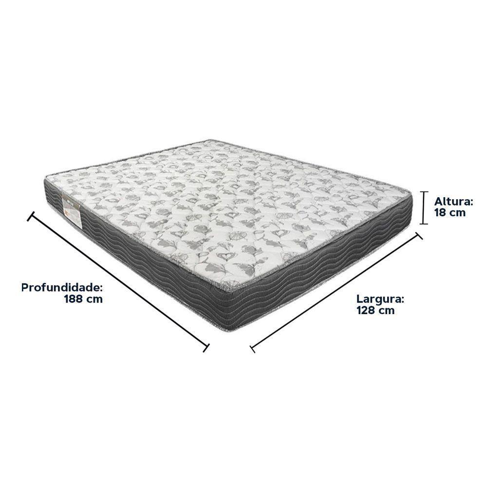 Cama Box Baú Branco E Colchão Iso100 Espuma D33 Viúvo Ortobom - 3