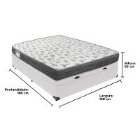 Cama Box Baú Branco E Colchão Iso100 Espuma D33 Viúvo Ortobom - 6