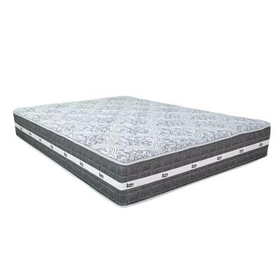 Cama Box Baú Bege E Colchão Black Graphite Molas Ensacadas Queen 158x198x27 Anjos